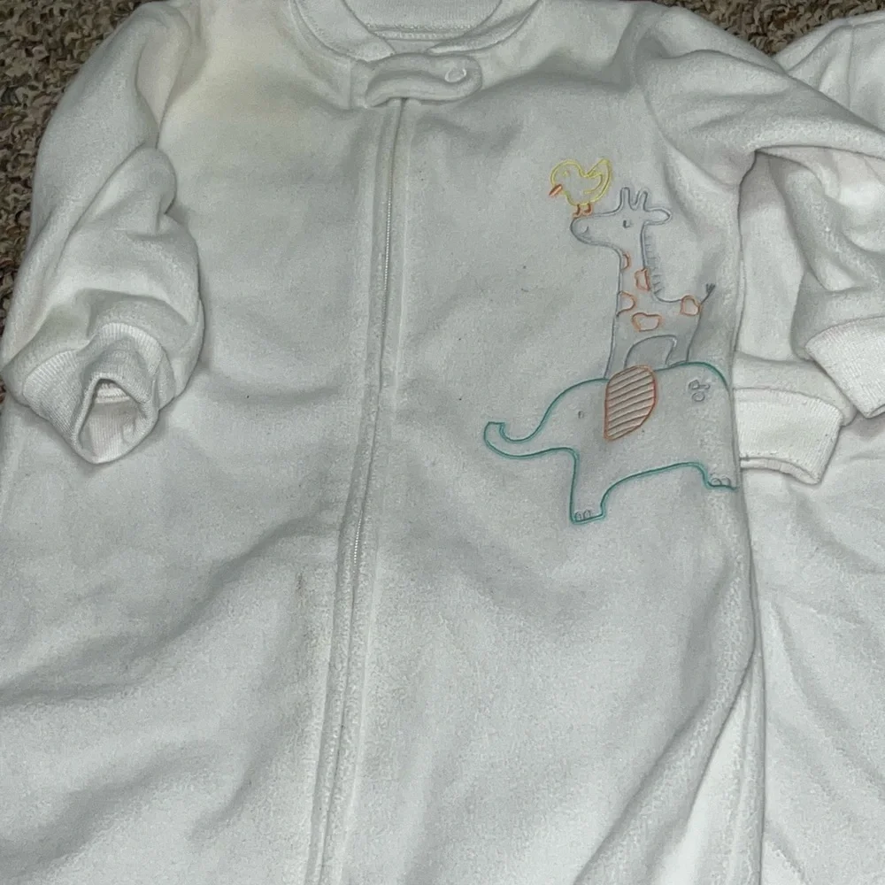 Boys, girls newborn sleep sacks Carter's White Baby Sleep Sack